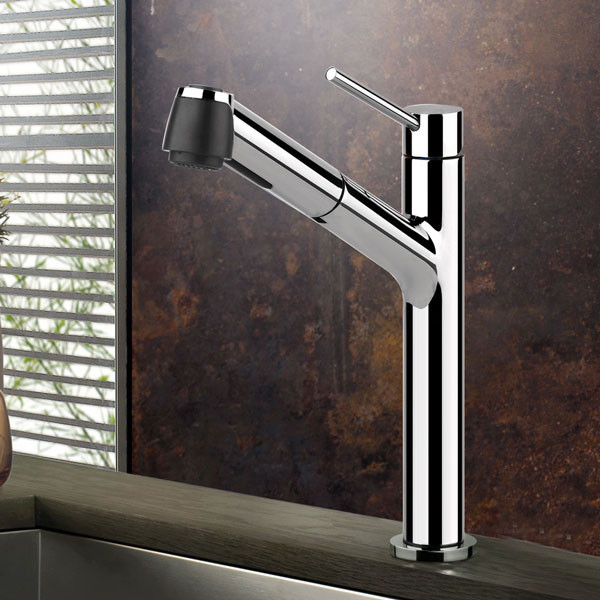 Gessi Thalium 23547-031 Chrome Μπαταρία Κουζίνας Αποσπώμενη
