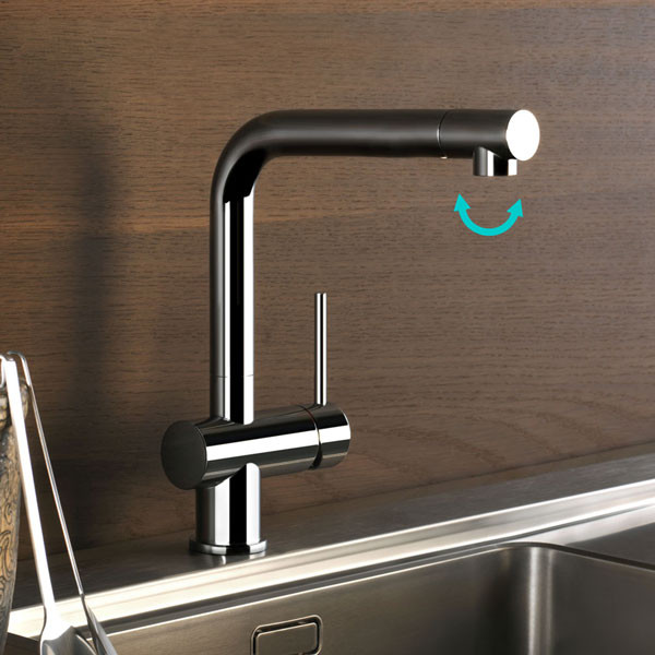 Gessi Thalium 50201-031 Chrome Μπαταρία Κουζίνας Πάγκου