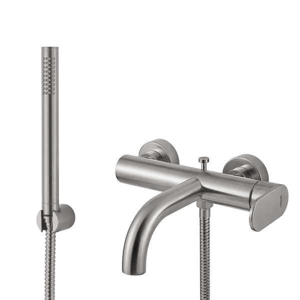 Armando Vicario Slim 500100-110 Inox Finish Μπαταρία Λουτρού