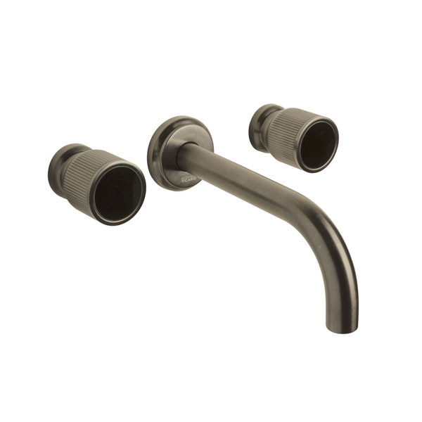 Armando Vicario Lumiere 516046-410 Black Brushed Νιπτήρος Εντοιχισμού