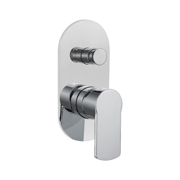 Armando Vicario Glam 610050D-100 Chrome Επιτοίχιος Μίκτης Με Εκτροπέα