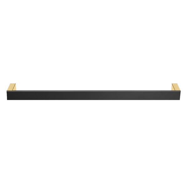 Sanco Allegory Brushed Brass/Black Mat 25604-60-ΑB12-M116 Πετσετοθήκη Μονή