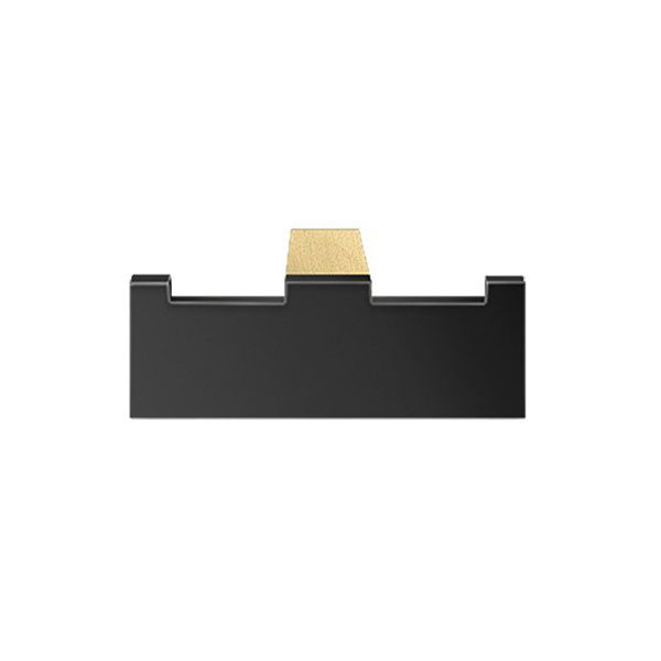 Sanco Allegory Brushed Brass/Black Mat 25618-AB12-M116 Άγκιστρο Διπλό