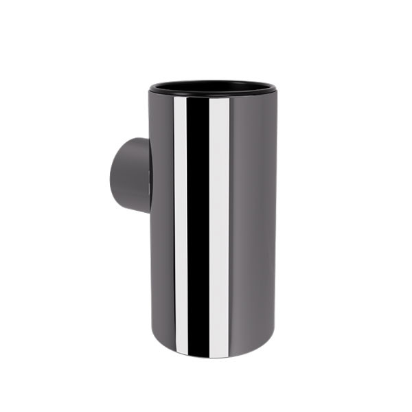 Verdi PVD Lamda Gun Metal Gloss 301.15.50 Ποτηροθήκη