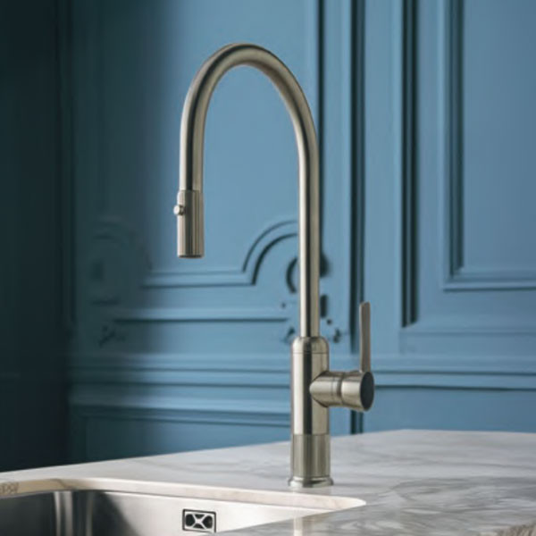 Armando Vicario Lumiere Inox Finish 400785-110 Μπαταρία Κουζίνας Αποσπώμενη