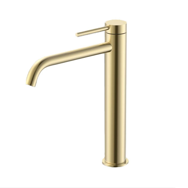 Gloria Gini Brushed Gold 41-1010 Μπαταρία Νιπτήρος Ψηλή