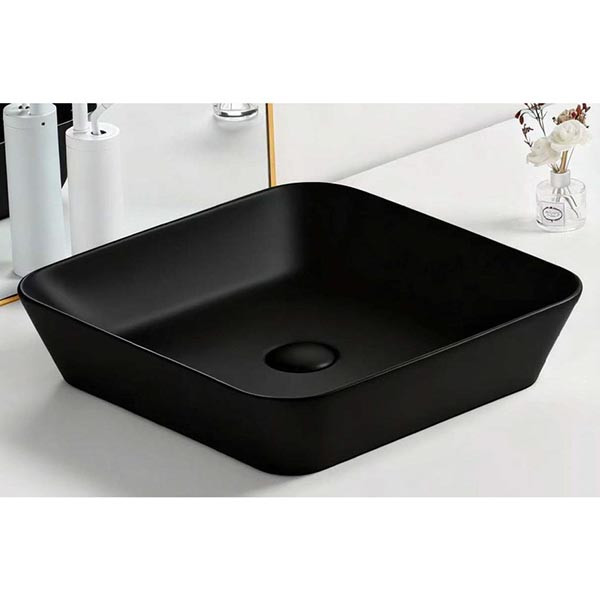 KLP Emma Black Matt 448726MB  Νιπτήρας Eπικαθήμενος