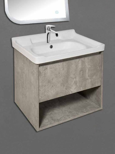 Gloria Laura 60 Modern Grey 466047 Βάση Επίπλου Μπάνιου Με Νιπτήρα
