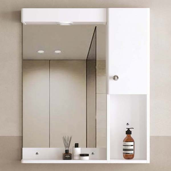 Gloria Apollo White 506072 Καθρέπτης Με Ντουλάπι