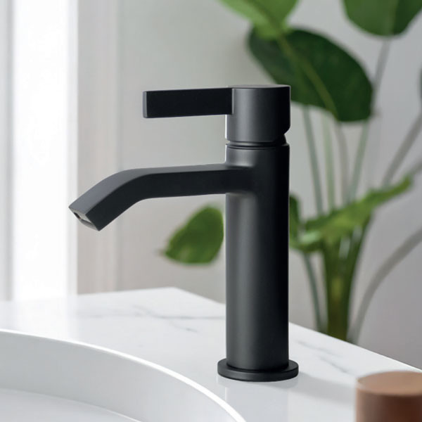 Armando Vicario Mooi 518010-400 Black Matt Μπαταρία Νιπτήρος Χαμηλή