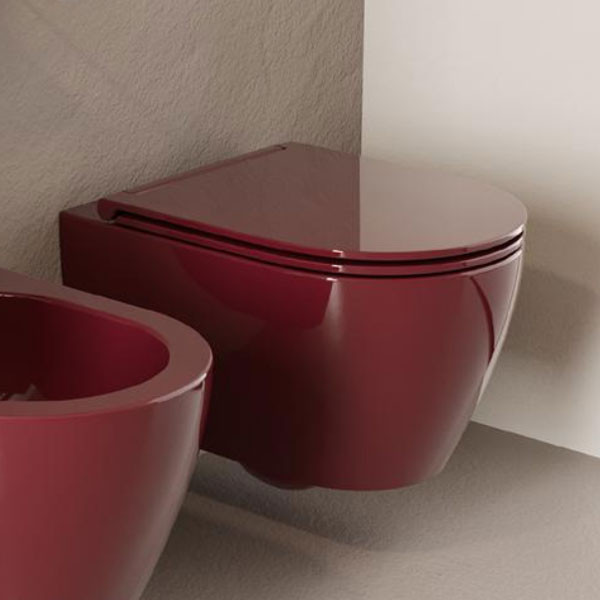 Scarabeo Glam Twist 520100 SC-830 Glossy Cherry Λεκάνη Κρεμαστή