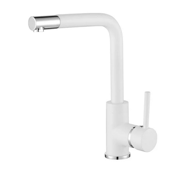 Helika Forte 5553 Alba White Μπαταρία Κουζίνας Πάγκου