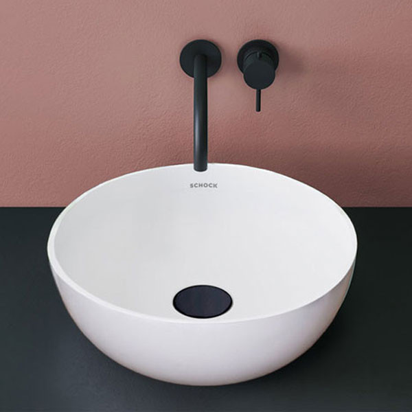 Schock Basic 60301-301 White Matt Νιπτήρας Eπικαθήμενος