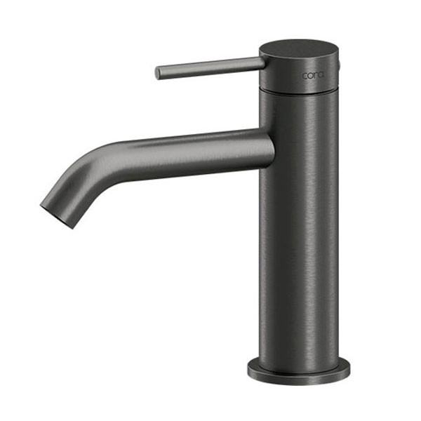 Cora Cosmo 316L 6111-411 PVD Black Brushed Μπαταρία Νιπτήρος Χαμηλή