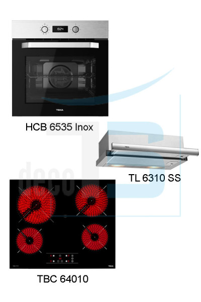 Teka Set HCB 6535 + TBC 64010 + TL 6310 SS Προσφορές Ηλεκτρικών Συσκευών