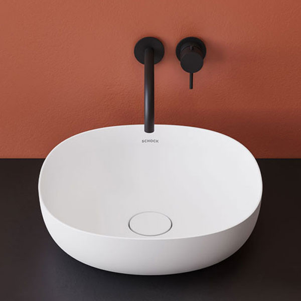 Schock S Light 68502-301 White Matt Νιπτήρας Eπικαθήμενος