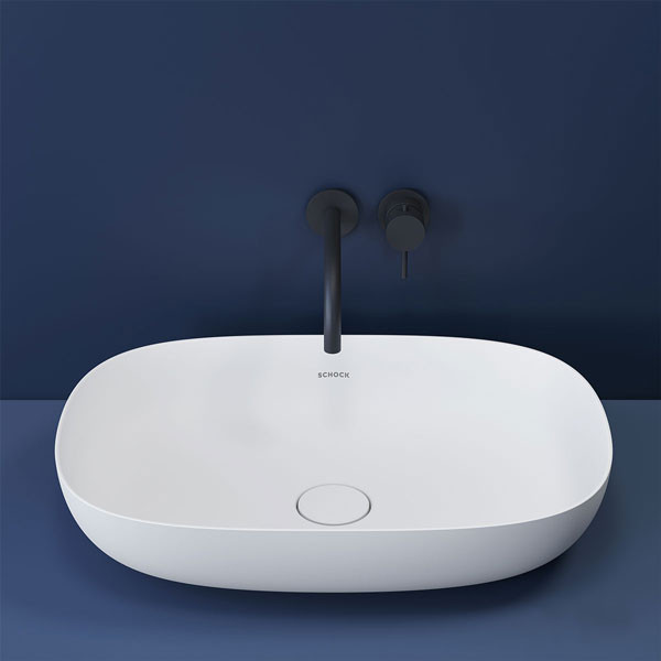 Schock R Light 68503-301 White Matt Νιπτήρας Eπικαθήμενος