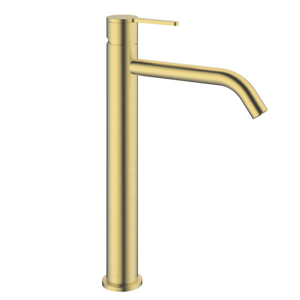 KLS Carla Brush Gold 690312BG Μπαταρία Νιπτήρος Ψηλή