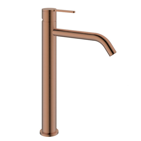 KLS Carla Brush Rose Gold 690312BR Μπαταρία Νιπτήρος Ψηλή