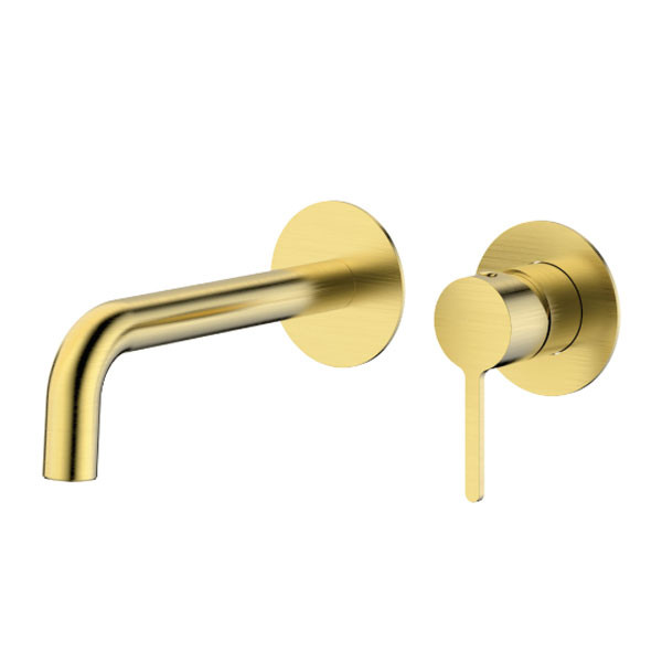 KLS Carla Brush Gold 690313BG Μπαταρία Νιπτήρος Εντοιχισμού