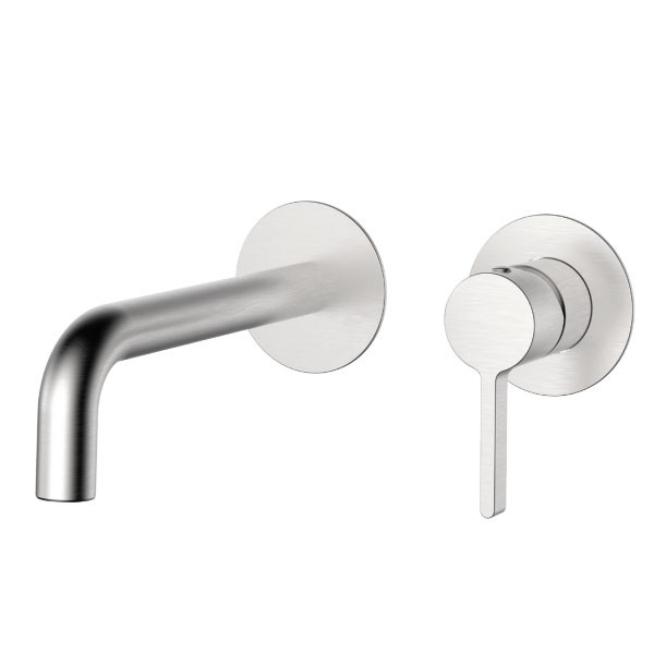 KLS Carla Brush Nickel 690313BN Μπαταρία Νιπτήρος Εντοιχισμού