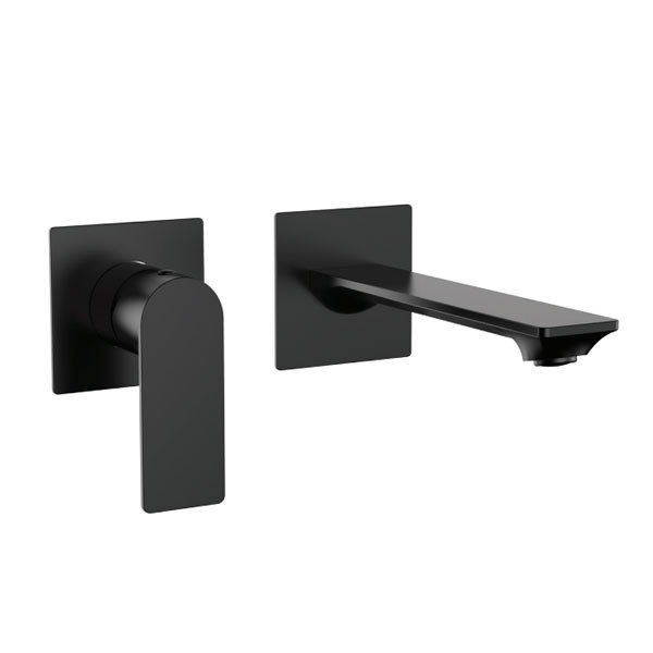 KLS Atena Black Matt 690513MB Μπαταρία Νιπτήρος Εντοιχισμού