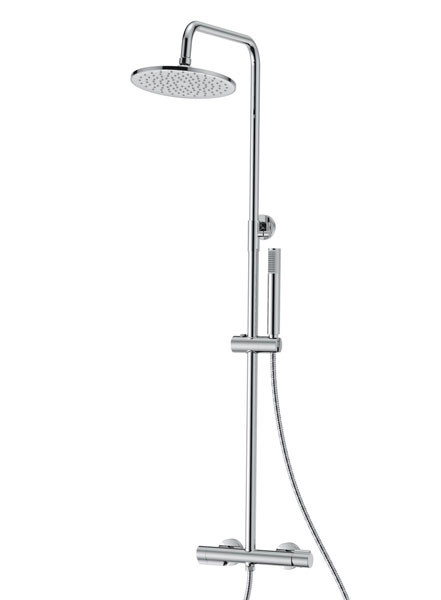 Cora Occo 720066-100 Chrome Στήλη Ντους Με Μπαταρία