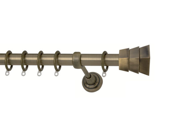 Import Set No 8 Κουρτινόξυλο Πτυσσόμενο Ø25 Οξειδέ