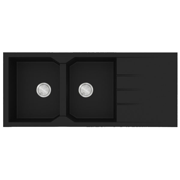 Sanitec Ultra 800 Nero Νεροχύτης Γρανίτης Ένθετος