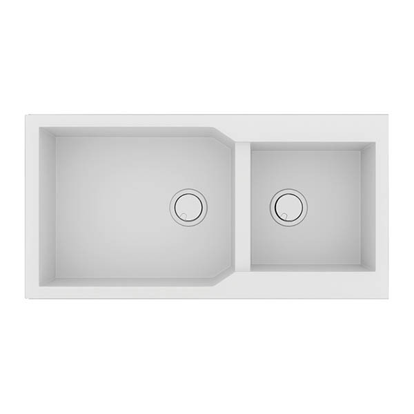 Sanitec Ultra 803 Bianco Νεροχύτης Γρανίτης Ένθετος