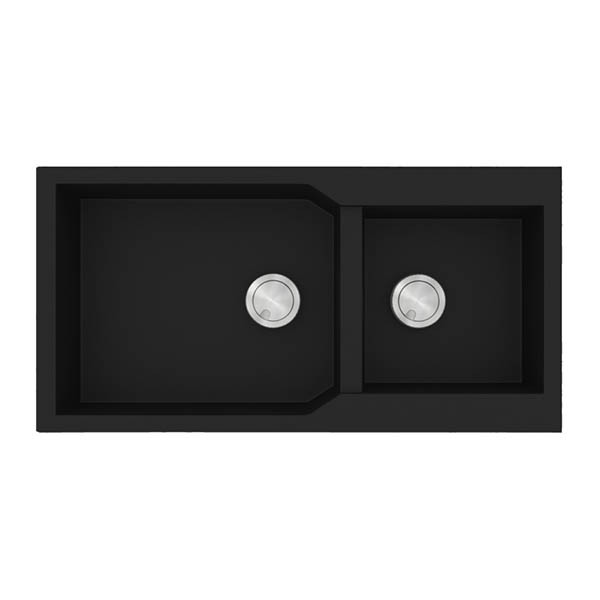 Sanitec Ultra 803 Nero Νεροχύτης Γρανίτης Ένθετος