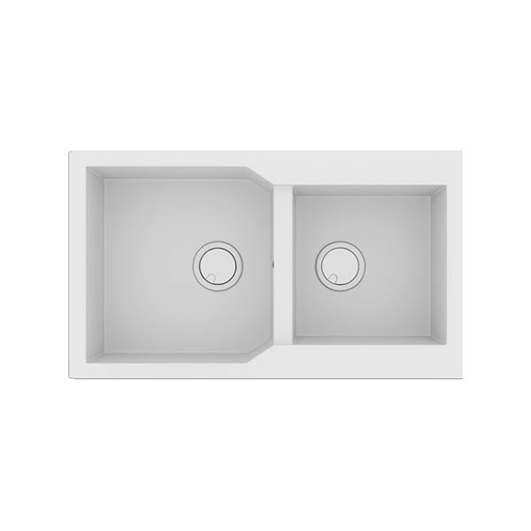 Sanitec Ultra 804 Bianco Νεροχύτης Γρανίτης Ένθετος