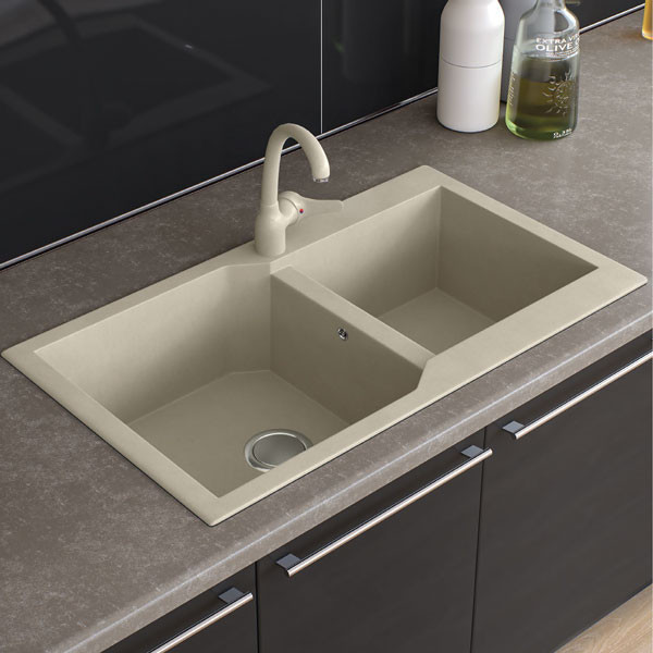 Sanitec Ultra 804 Ocra Νεροχύτης Γρανίτης Ένθετος