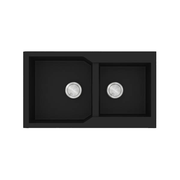 Sanitec Ultra 804 Nero Νεροχύτης Γρανίτης Ένθετος