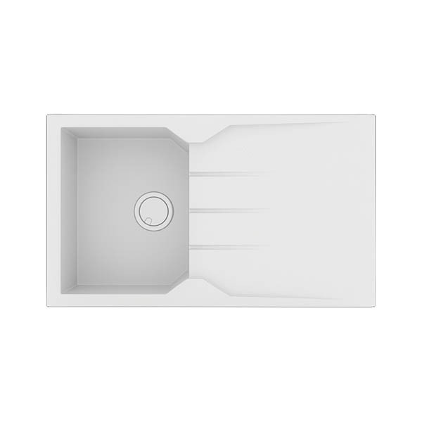 Sanitec Ultra 805 Bianco Νεροχύτης Γρανίτης Ένθετος