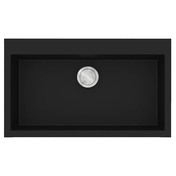 Sanitec Ultra 808 Nero Νεροχύτης Γρανίτης Ένθετος