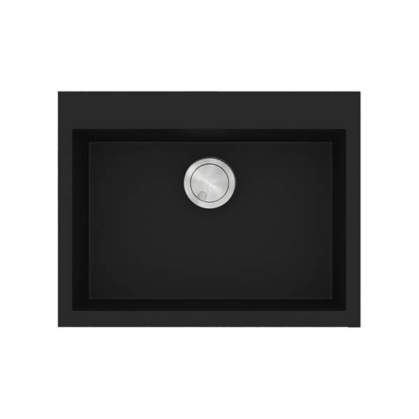 Sanitec Ultra 809 Nero Νεροχύτης Γρανίτης Ένθετος