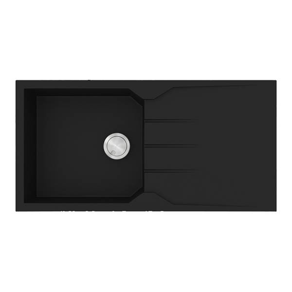 Sanitec Ultra 811 Nero Νεροχύτης Γρανίτης Ένθετος