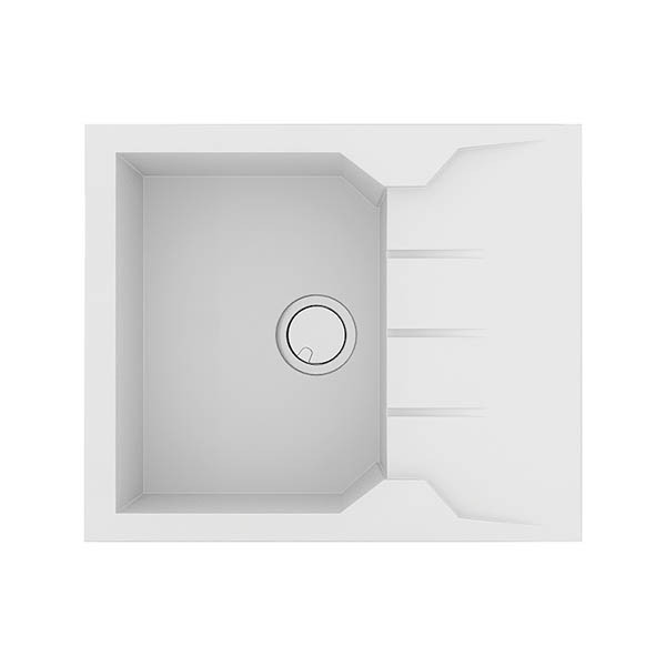 Sanitec Ultra 812 Bianco Νεροχύτης Γρανίτης Ένθετος