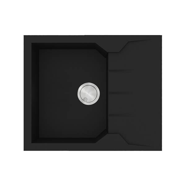 Sanitec Ultra 812 Nero Νεροχύτης Γρανίτης Ένθετος