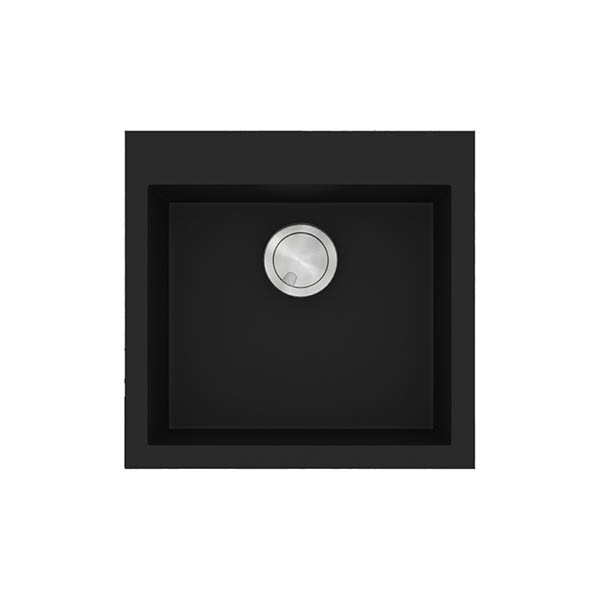 Sanitec Ultra 816 Nero Νεροχύτης Γρανίτης Ένθετος