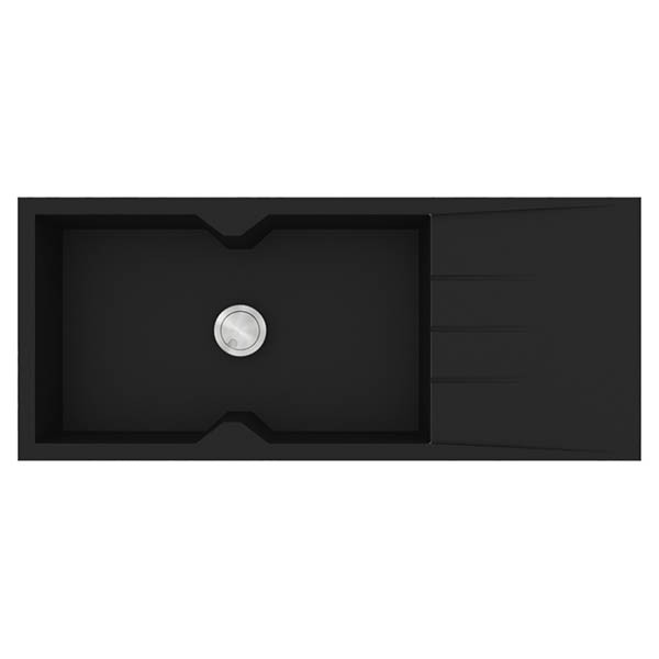 Sanitec Ultra 817 Nero Νεροχύτης Γρανίτης Ένθετος