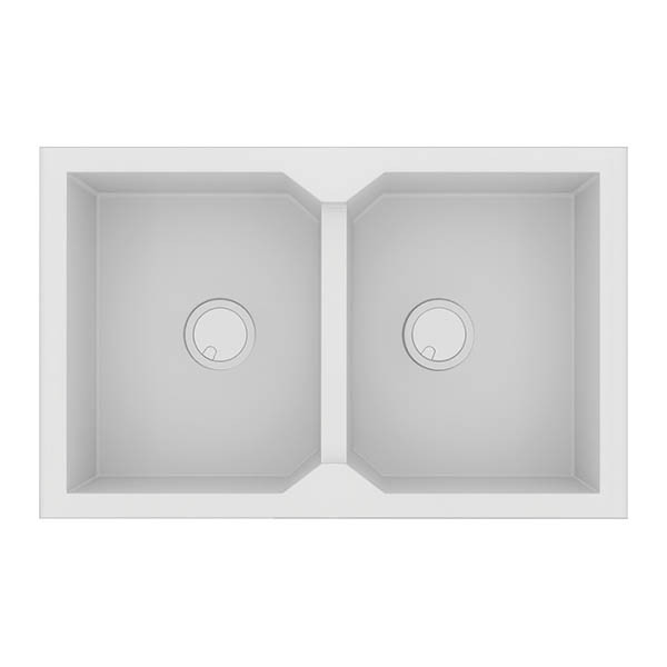 Sanitec Ultra 818 Bianco Νεροχύτης Γρανίτης Ένθετος