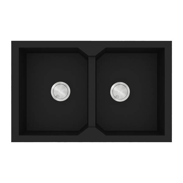 Sanitec Ultra 818 Nero Νεροχύτης Γρανίτης Ένθετος