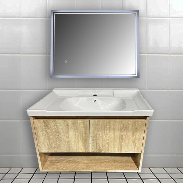 Gloria Laura 80 Natural Wood 888047 Έπιπλο Μπάνιου 