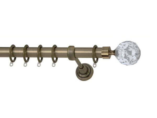 Import Set No 9 Κουρτινόξυλο Πτυσσόμενο Ø25 Οξειδέ