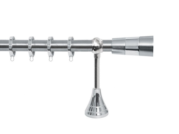 Import Σειρά Α Νο 1 Κουρτινόξυλο Ø25 Νίκελ Ματ / Χρώμιο