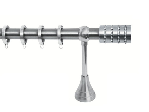 Import Σειρά Α Νο 7 Κουρτινόξυλο Ø25 Νίκελ Ματ