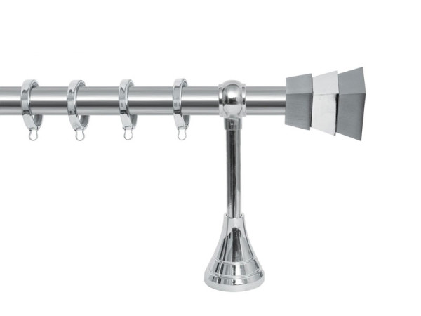 Import Σειρά Α Νο 8 Κουρτινόξυλο Ø25 Νίκελ Ματ / Χρώμιο