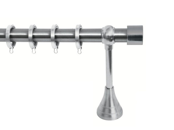 Import Σειρά Α - Τάπα Κουρτινόξυλο Ø25 Νίκελ Ματ